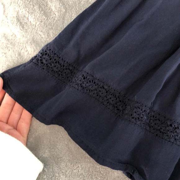 Flowy Navy Blue Skirt - Picture 2 of 4